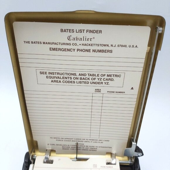 Bates Cavalier List Finder-Phone Directory-Vintage - Picture 3 of 11